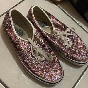 Size 9 glitter vans women’s